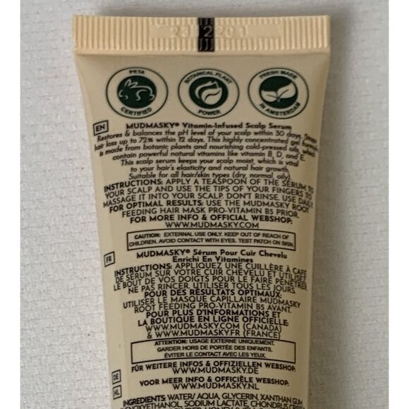 Mudmasky Vitamin-Infused Scalp Serum Hair Scalp Care 2.0 Fl Oz Volumizing NEW - Picture 5 of 6